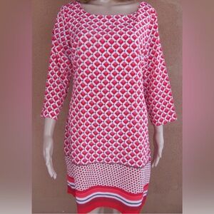 Old Navy women's red 3/4 sleeve dress, size M